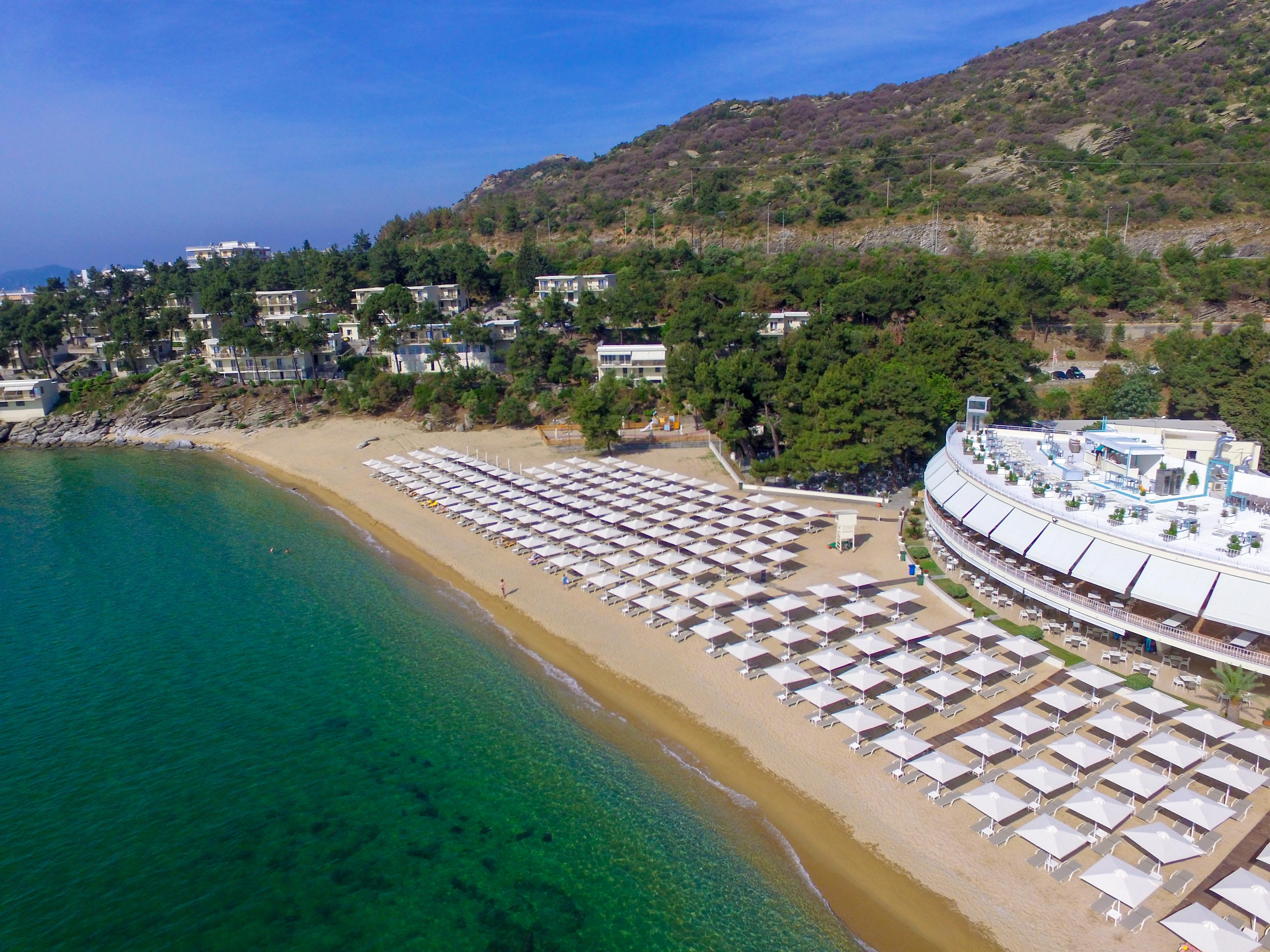 Tosca Beach Hotel Palaiontsiflikion Luaran gambar