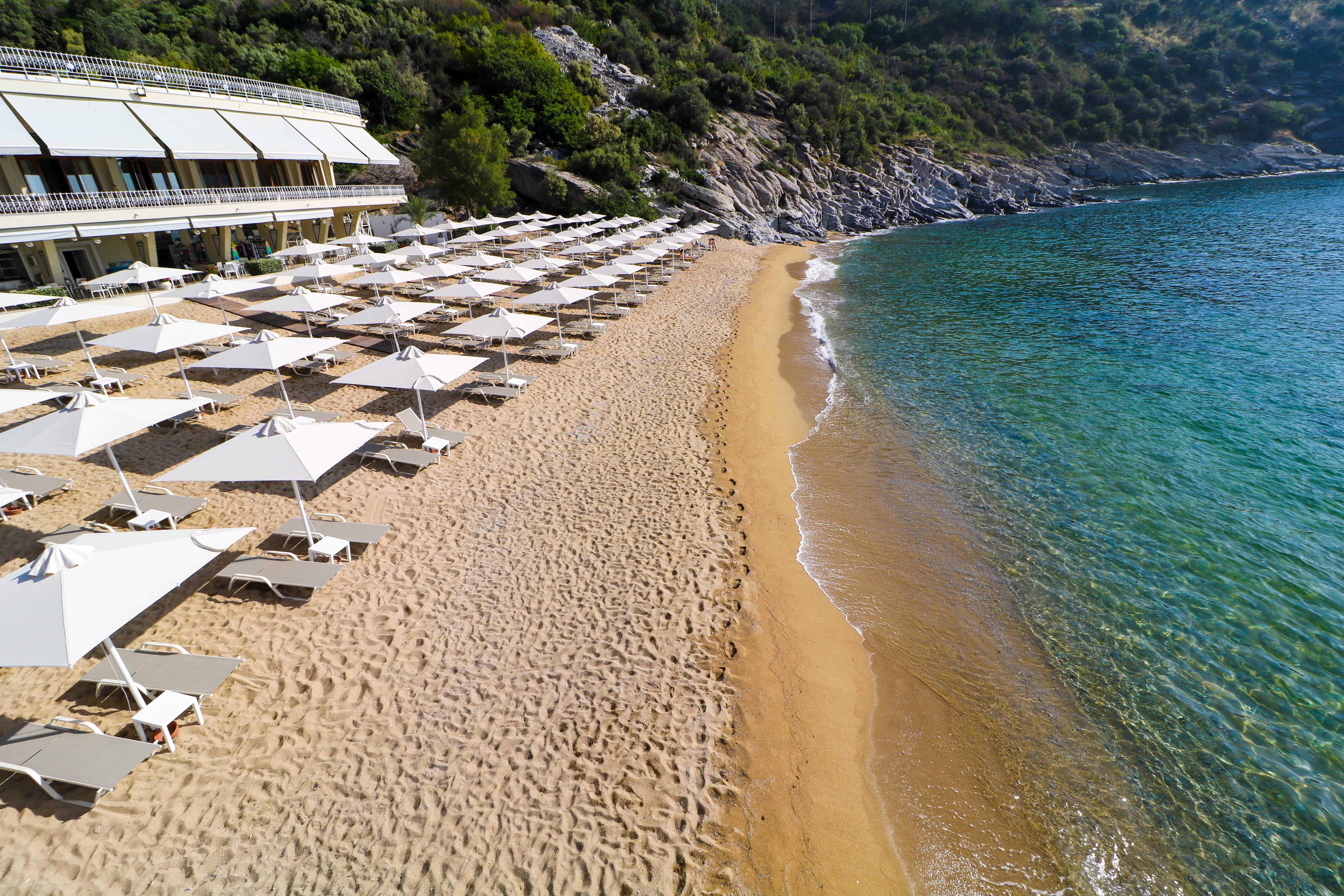 Tosca Beach Hotel Palaiontsiflikion Luaran gambar