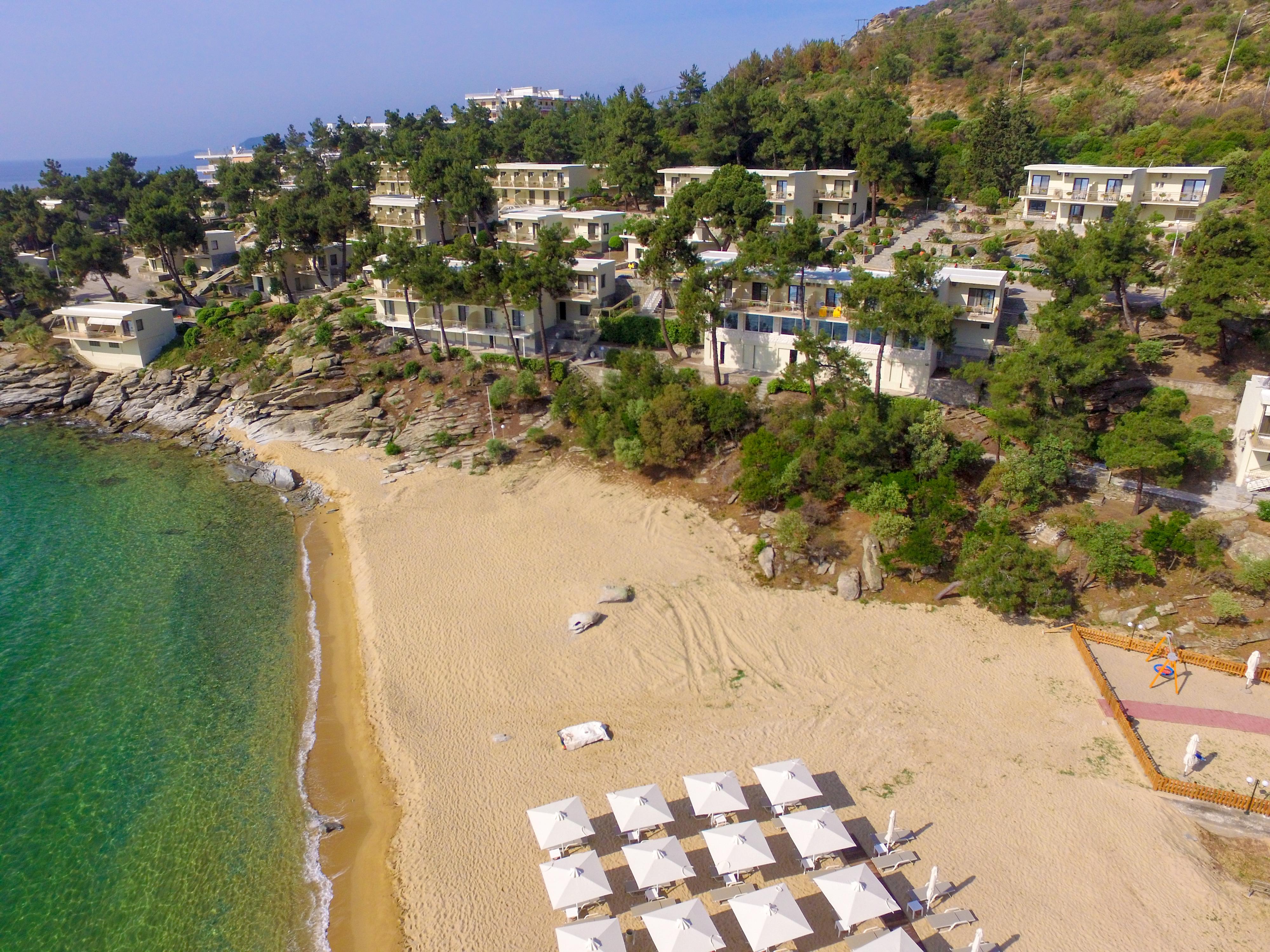Tosca Beach Hotel Palaiontsiflikion Luaran gambar