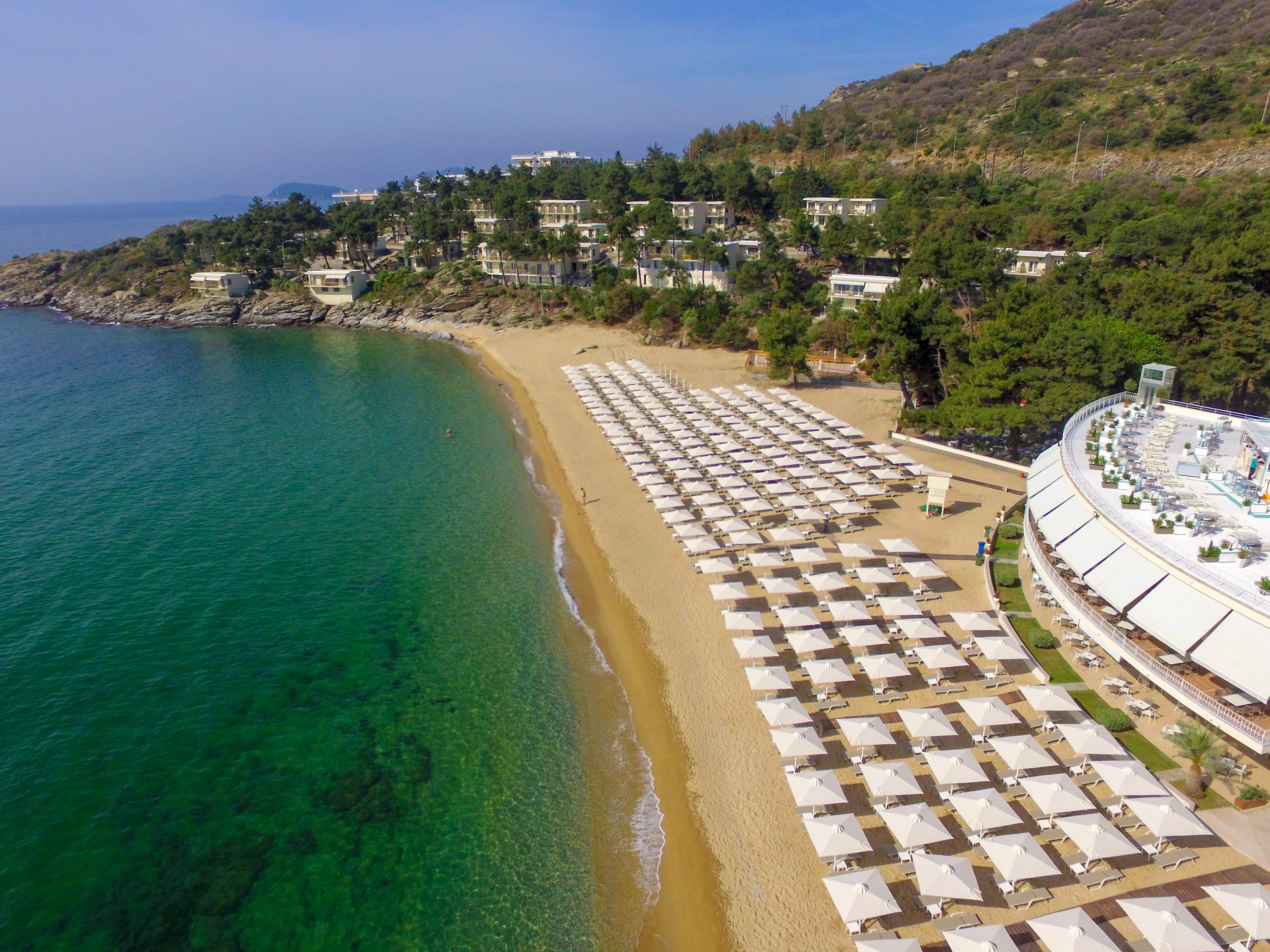 Tosca Beach Hotel Palaiontsiflikion Luaran gambar