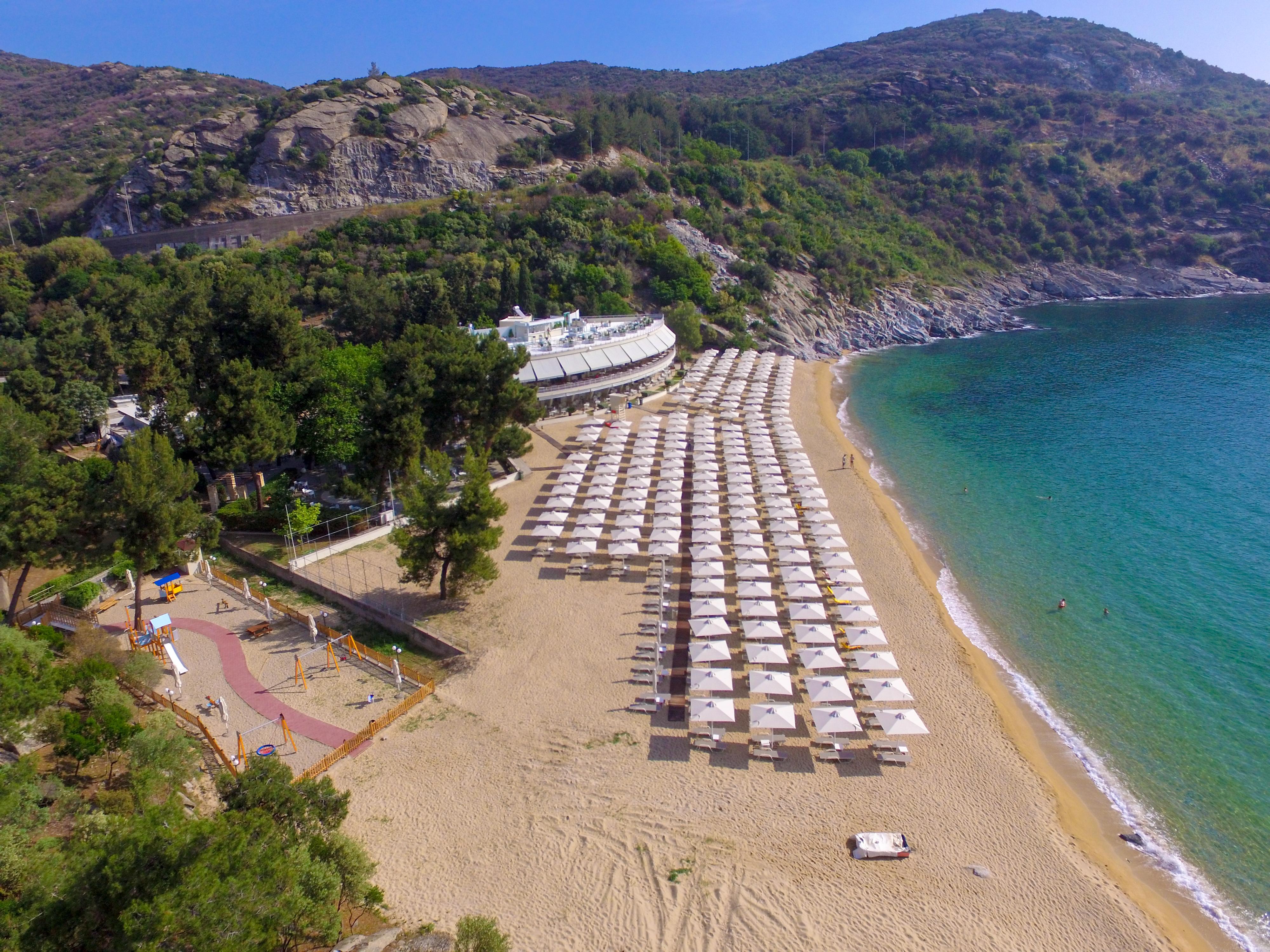 Tosca Beach Hotel Palaiontsiflikion Luaran gambar