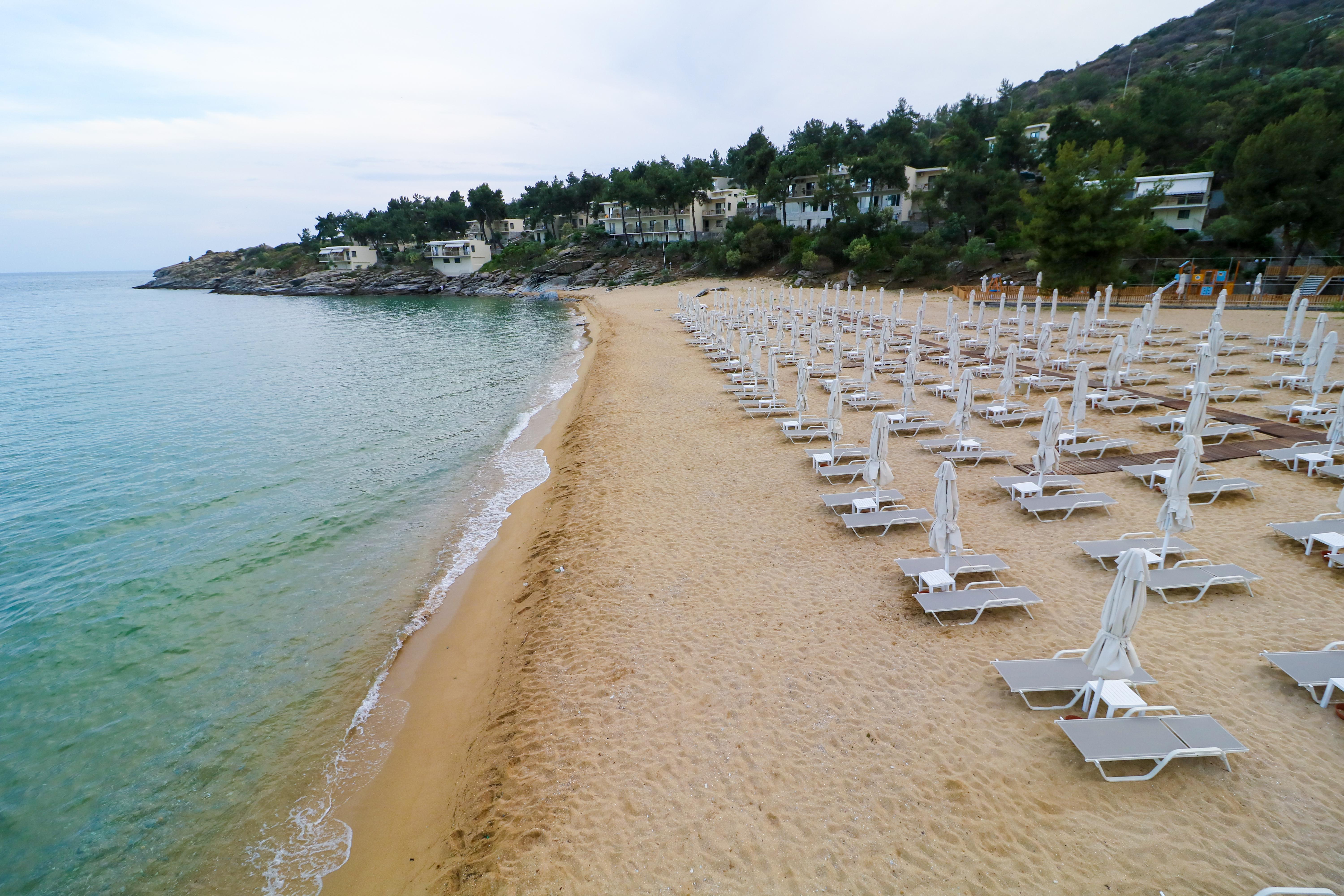 Tosca Beach Hotel Palaiontsiflikion Luaran gambar