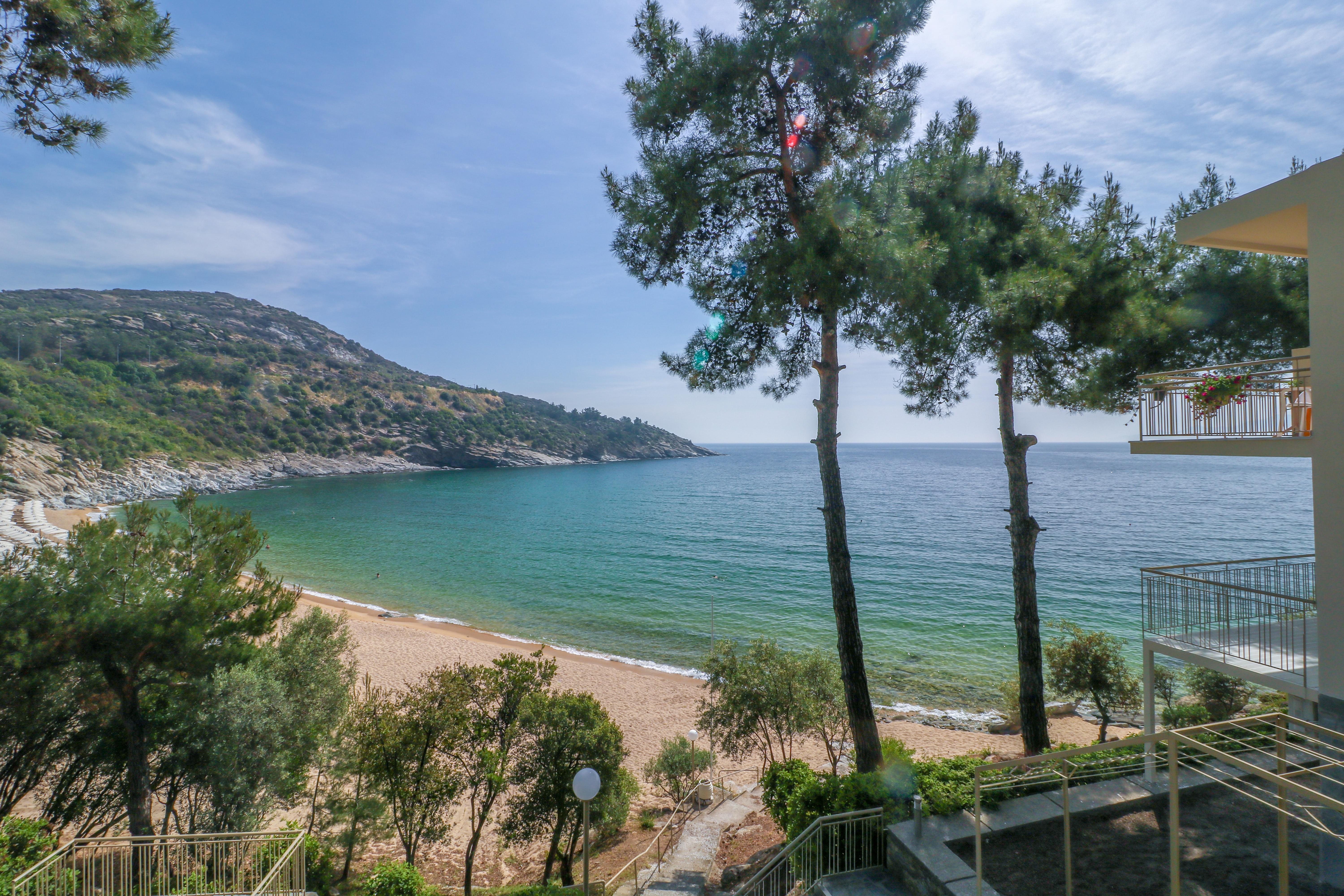Tosca Beach Hotel Palaiontsiflikion Luaran gambar