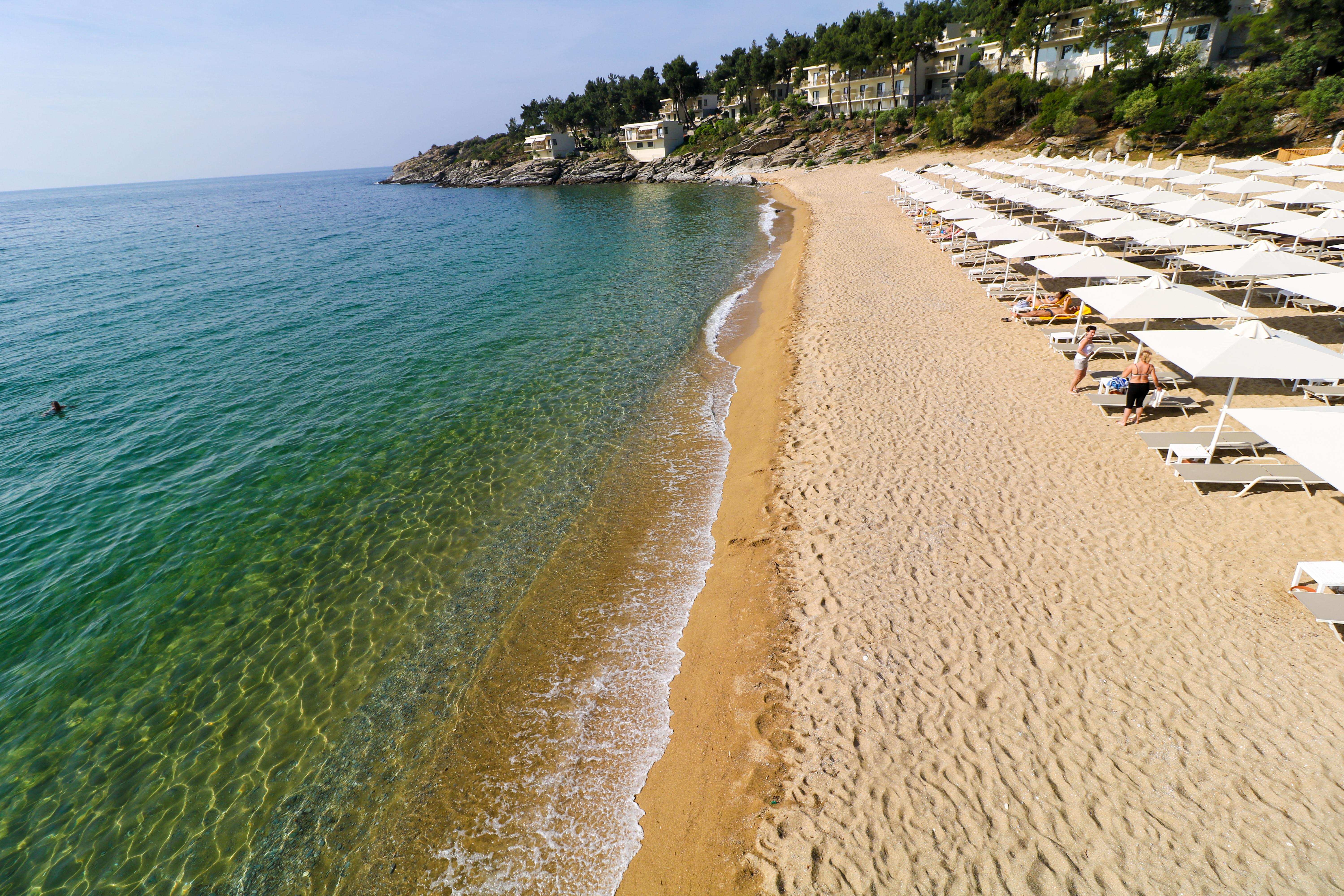 Tosca Beach Hotel Palaiontsiflikion Luaran gambar