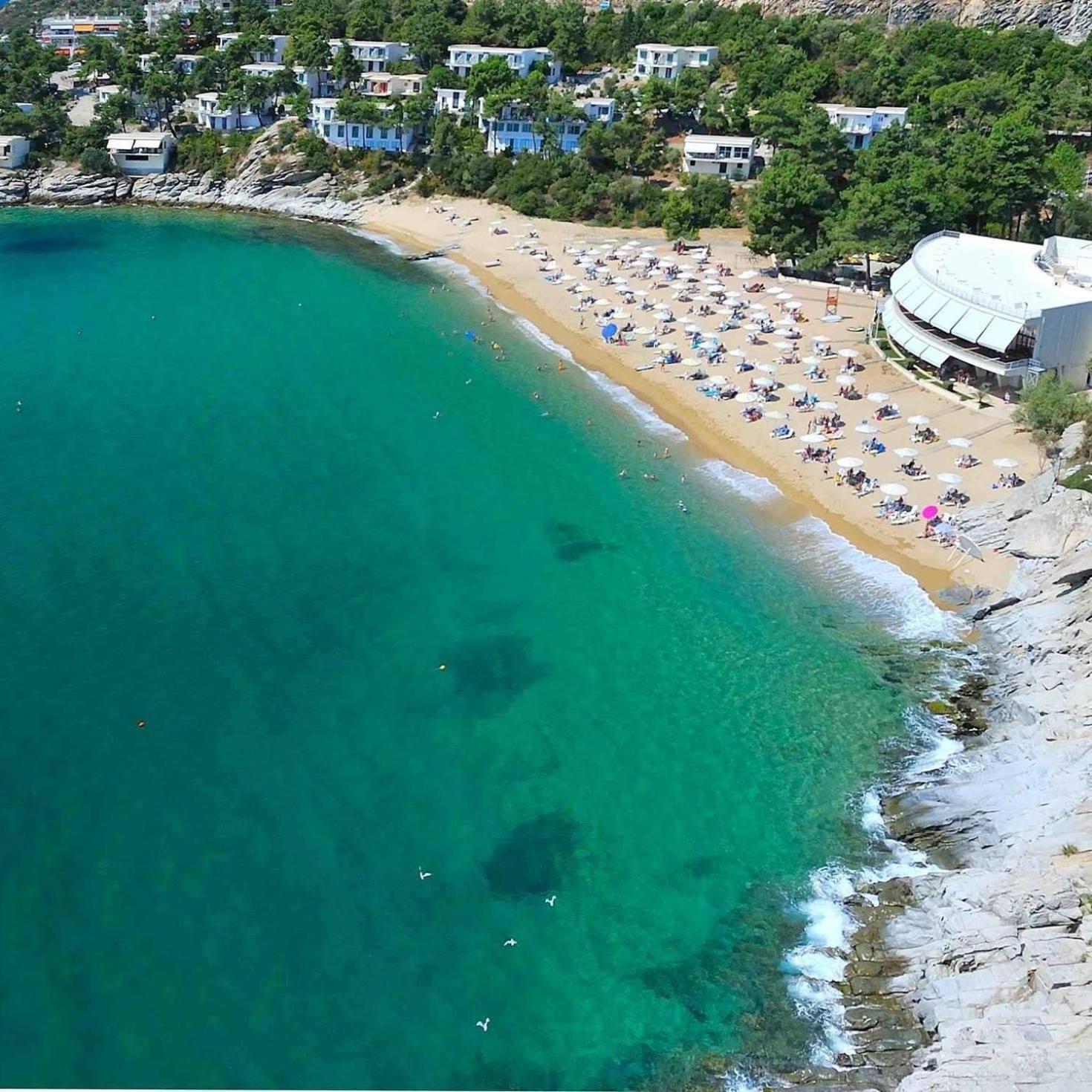 Tosca Beach Hotel Palaiontsiflikion Luaran gambar